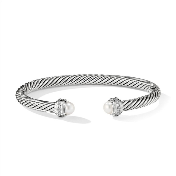 David Yurman bracelet with pearls and diamonds - Picture 2 of 4
